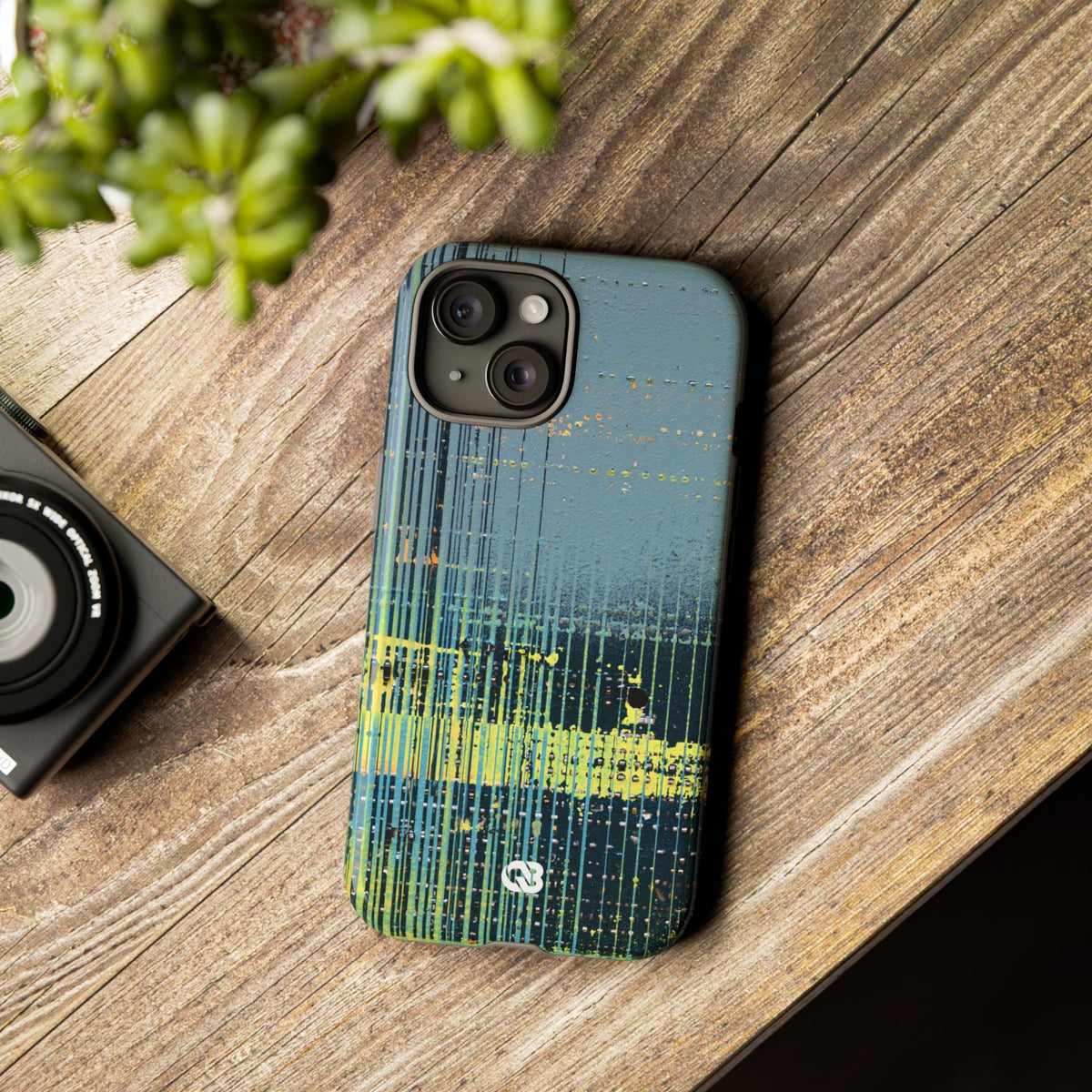 Acid Raster Circuit · Tough Phone Case for iPhone · Teal
