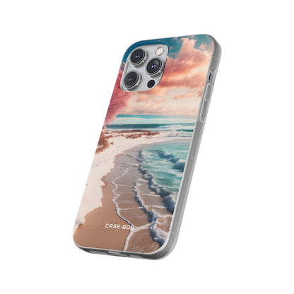 Pink Tree Breeze iPhone 14 Pro Max -pehmeä suojakotelo