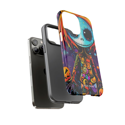 Blue Skull Swirl iPhone 14 Pro Max Case - Tough - CASE•BOB