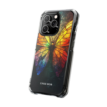 Buntglas-Schmetterling iPhone 14 Pro Case - Impact
