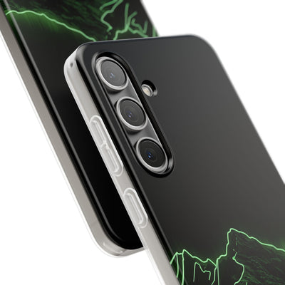 Nordic Mountain Contour · Lite Phone Case for Samsung · Black