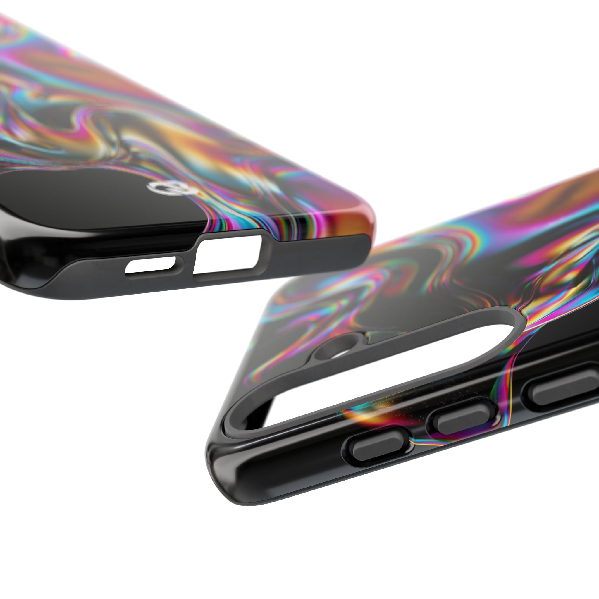 Purple Tough Phone Case for Samsung - Liquid Neon Chrome
