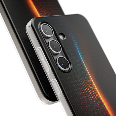 Luminous Refraction Grid · Lite Phone Case for Samsung · Black