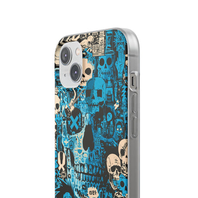 Electric Skull Graffiti · Lite Phone Case for iPhone ·  Blue