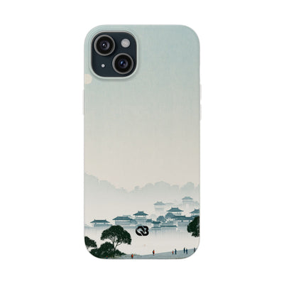 Blue Lite Phone Case for iPhone - Mist Valley Pagoda