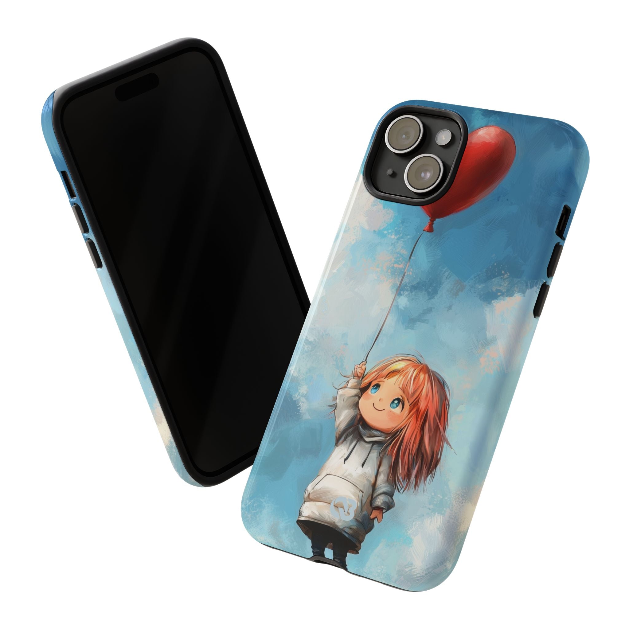 Crimson Heart Sky · Tough Phone Case for iPhone
