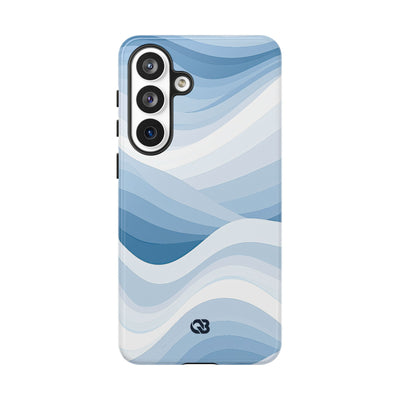 Blue Tough Phone Case for Samsung - Glacial Indigo Flow