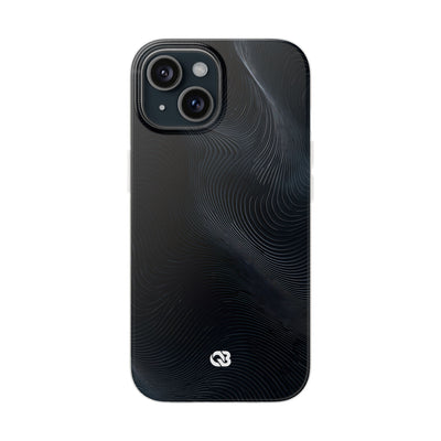 Black Lite Phone Case for iPhone - Obsidian Ridge Flux