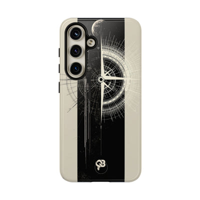 Beige Tough Phone Case for Samsung - Zenith Vector Spire