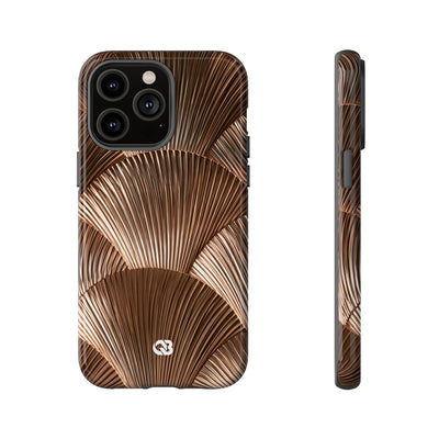 Rose Gilded Fan · Tough Phone Case for iPhone · Gold