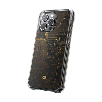 Gold Impact MagSafe Phone Case for iPhone - Amber Core Mainframe