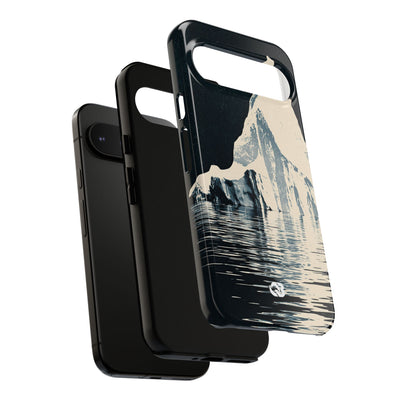 Blue Tough Phone Case for Google Pixel - Frozen Navy Monolith