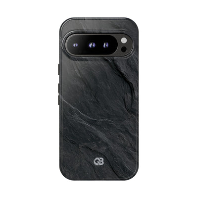 Black Tough Phone Case for Google Pixel - Midnight Slate Ridge