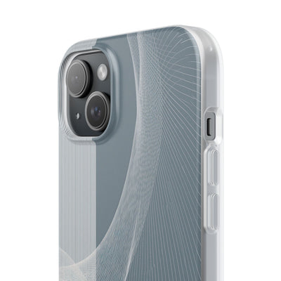 Grey Lite Phone Case for iPhone - Slate Mesh Horizon