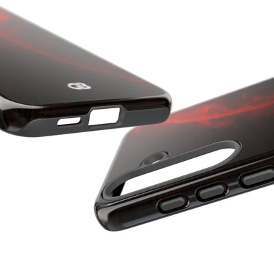 Red Tough Phone Case for Samsung - Solar Crimson Flare