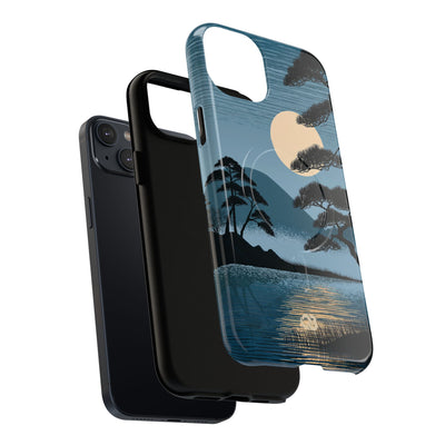 Blue Tough 2.0 Magsafe Phone Case for iPhone - Midnight Kyoto Pine