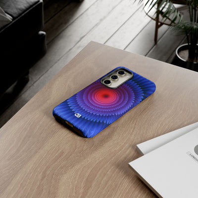 Radial Spectrum Bloom · Tough Phone Case for Samsung · Blue
