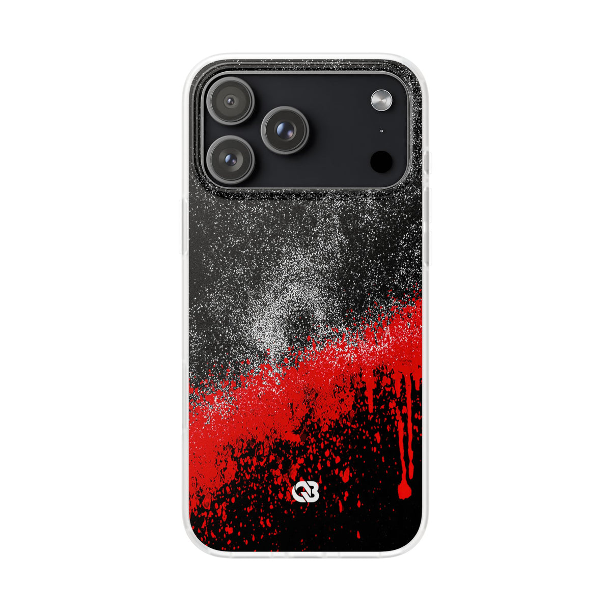 Crimson Noir Drip · Lite Phone Case for iPhone ·  Black