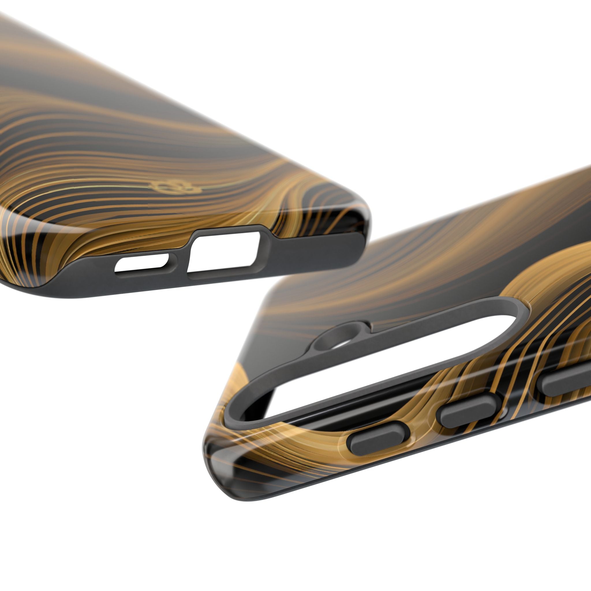 Gold Tough Phone Case for Samsung - Molten Copper Strands