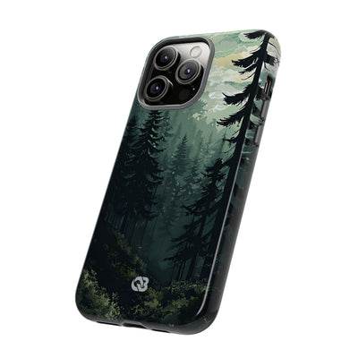 Misty Pine Shadow · Tough Phone Case for iPhone