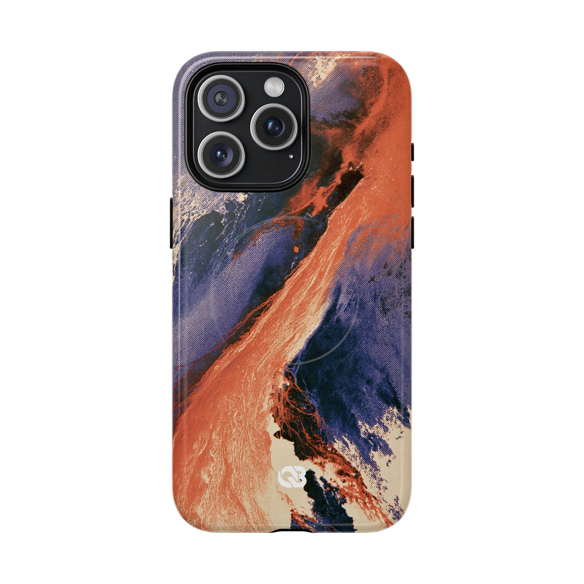 Solar Aura Drift · Tough 2.0 Magnetic Phone Case for iPhone · Orange