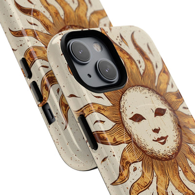 Rustic Solar Mask · Tough+ Phone Case for iPhone · Magsafe