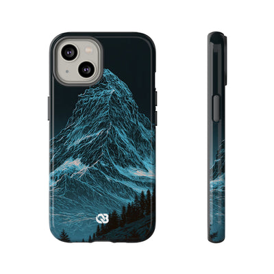 Glacial Alpine Peak · Tough Phone Case for iPhone · Blue