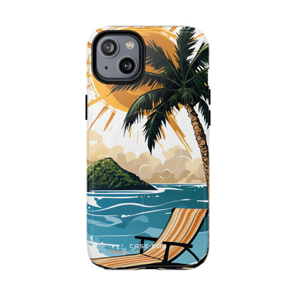 Sunny Palm Breeze iPhone 14 Plus Case - Tough+