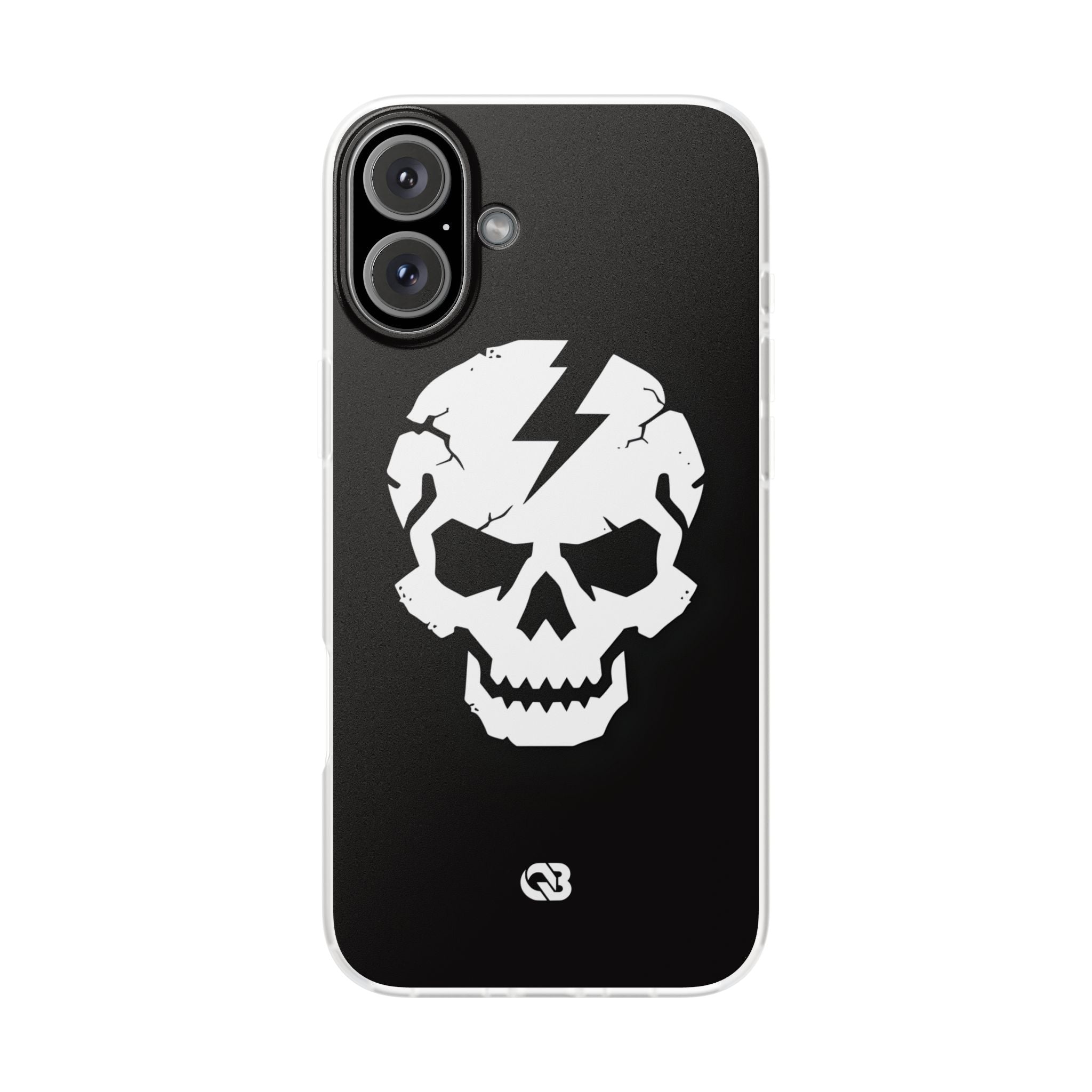 Shattered Bolt Skull · Soft Phone Case for iPhone