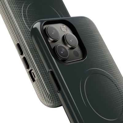 Grey Tough 2.0 Magsafe Phone Case for iPhone - Charcoal Tech Grid