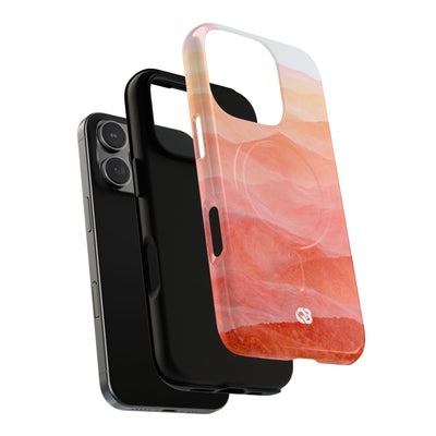 Alpenglow Ridge Vista · Tough 2.0 Magnetic Phone Case for iPhone · Orange