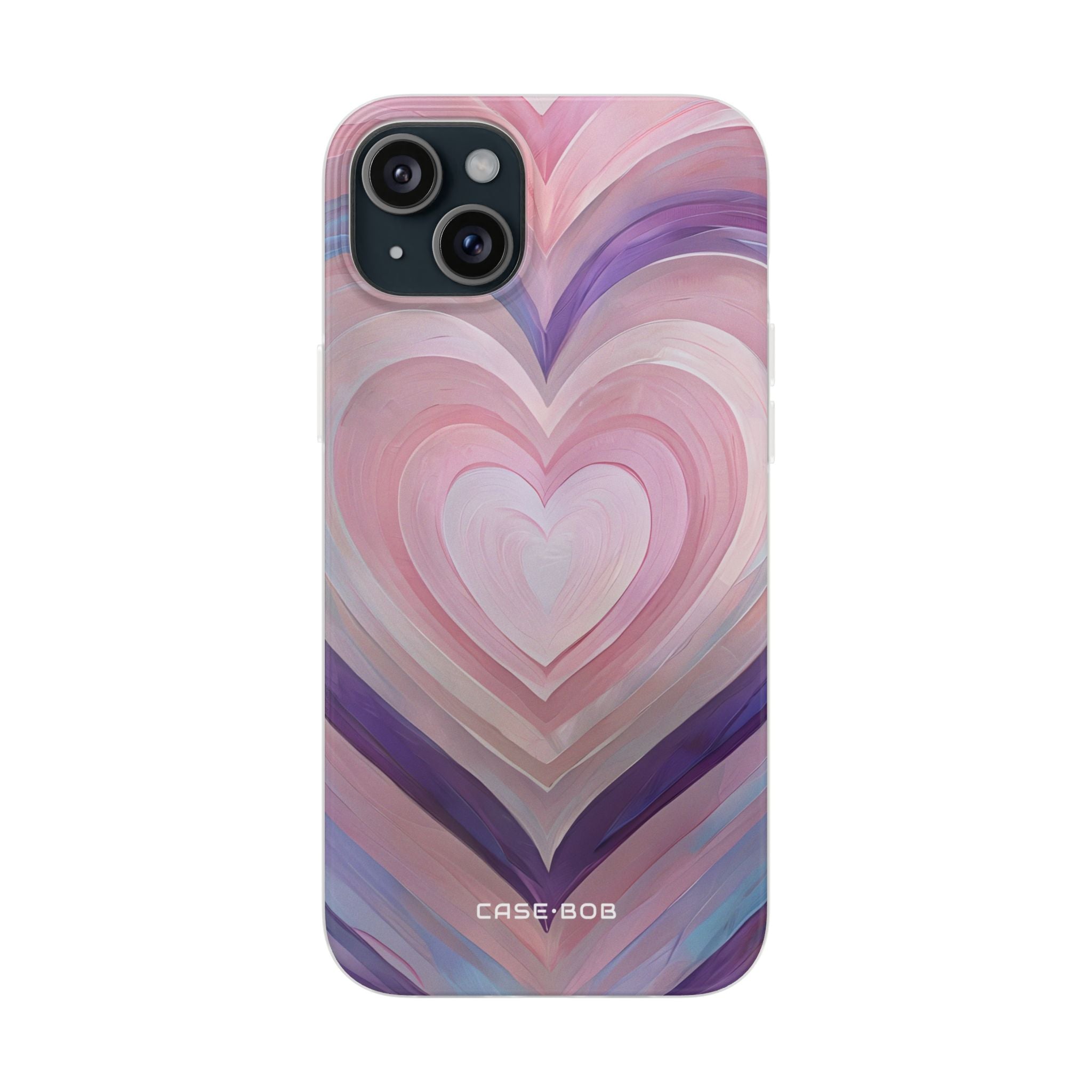 Radiant Heartbrush iPhone 15 Plus Cover - Blød