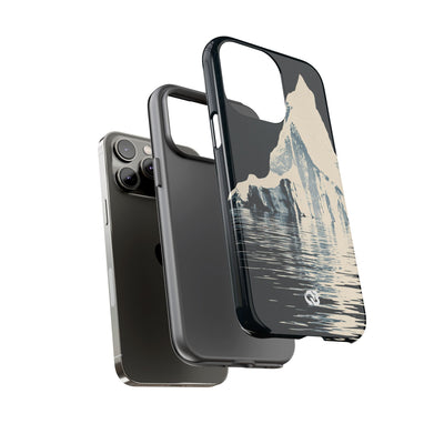 Blue Tough Phone Case for iPhone - Frozen Navy Monolith