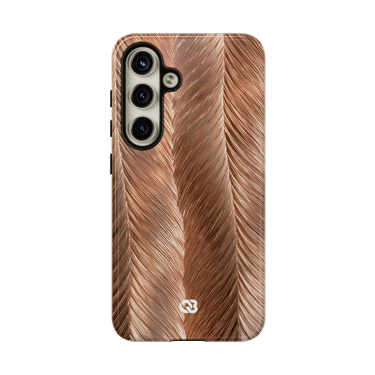 Rose Gold Weave · Tough Phone Case for Samsung · Brown