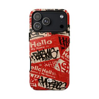 Slap Tag Collage · Tough Phone Case for iPhone · Red