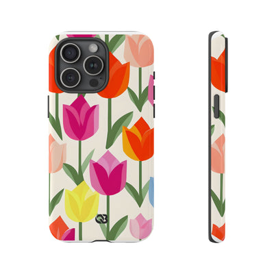 Vibrant Petal Grid · Tough Fundas para teléfono para iPhone