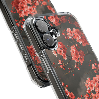 Dark Sakura Nocturne · Clear Impact Magnetic Phone Case for iPhone ·  Black