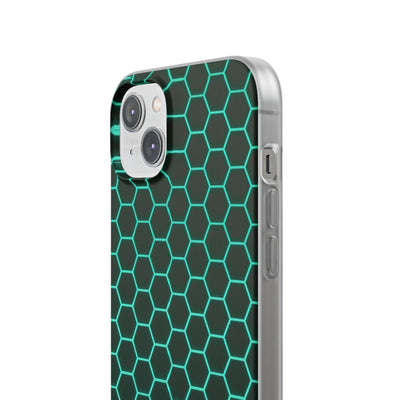 Neon Hex Spectrum · Lite Phone Case for iPhone ·  Teal