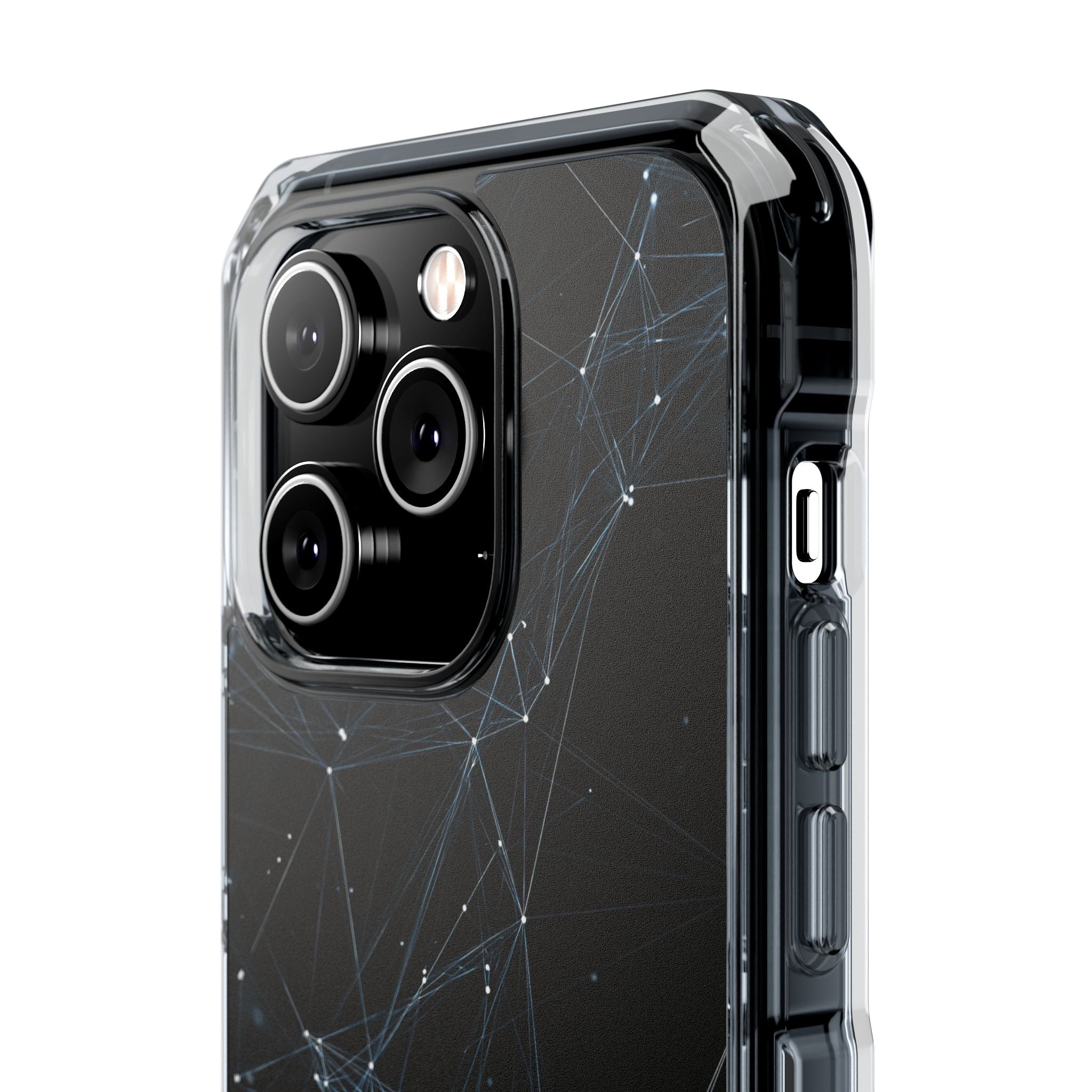 Black Impact MagSafe Phone Case for iPhone - Arctic Neural Mesh