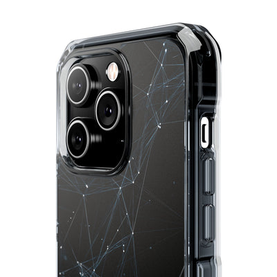 Black Impact MagSafe Phone Case for iPhone - Arctic Neural Mesh