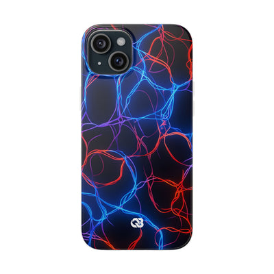 Electric Synapse Glow · Soft Handyhülle für iPhone