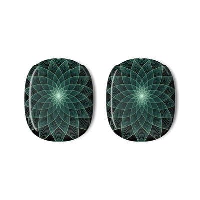 Verdant Harmonic Bloom · Hard Case for AirPods Max · Black