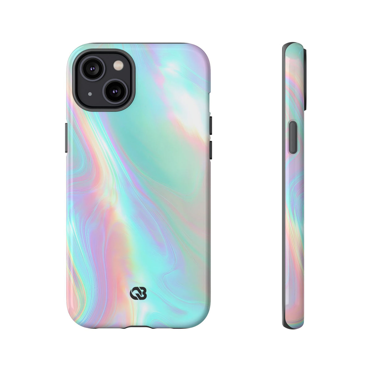 Prismatic Liquid Light · Tough Phone Case for iPhone · Teal