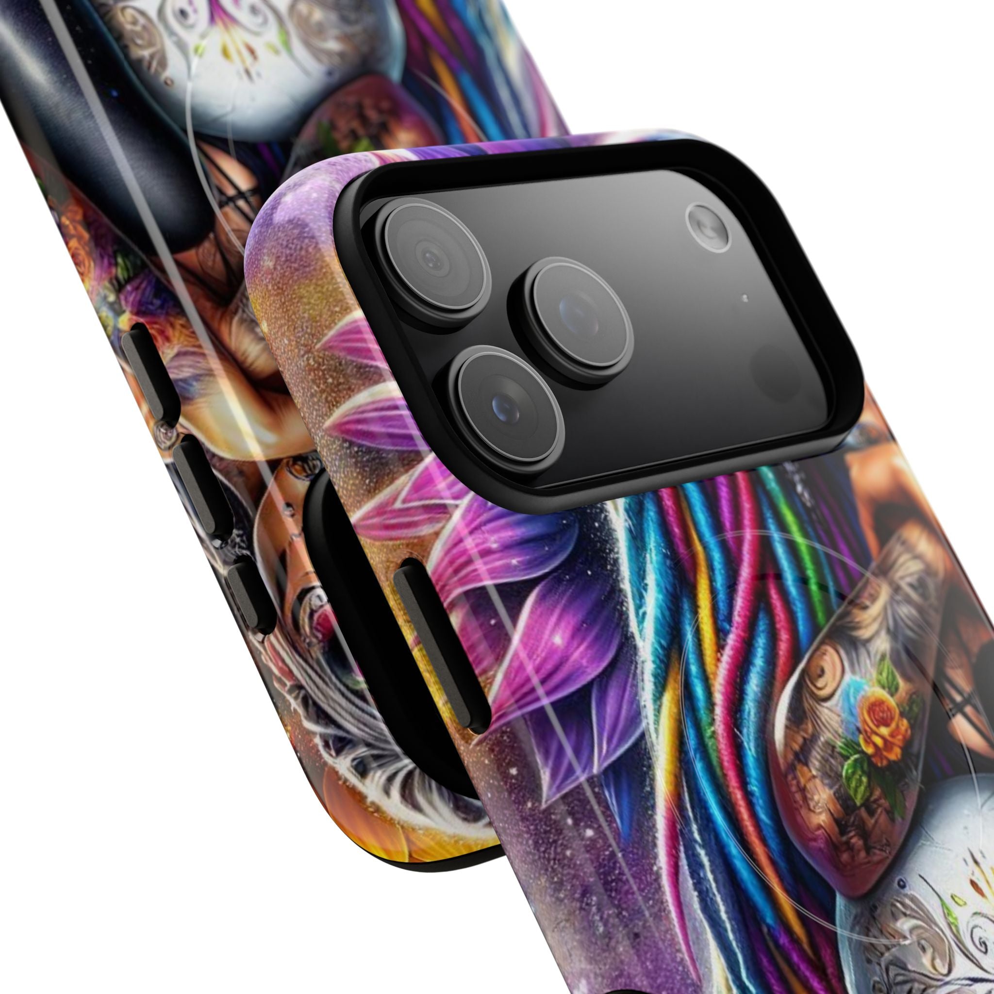 Sunflower Skull Glow iPhone 17 Pro Max Case - Tough+ - CASE•BOB