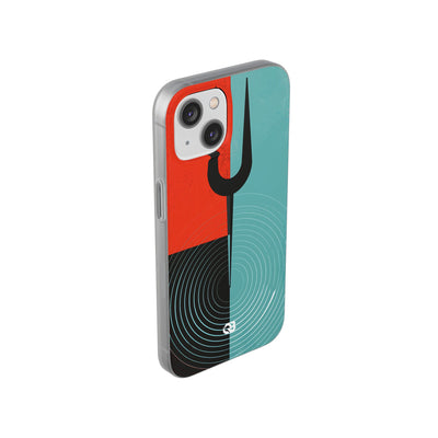 Teal Lite Phone Case for iPhone - Sonic Static Split