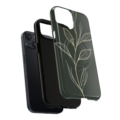 Green Tough 2.0 Magsafe Phone Case for iPhone - Deep Moss Willow