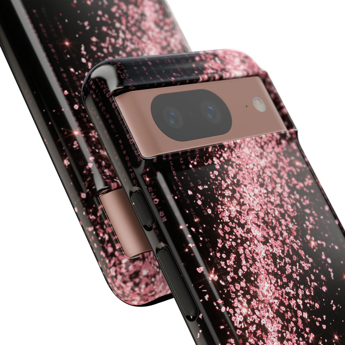 Rose Digital Cascade · Tough Phone Case for Pixel ·  Pink