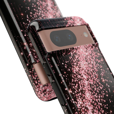 Rose Digital Cascade · Tough Phone Case for Pixel ·  Pink