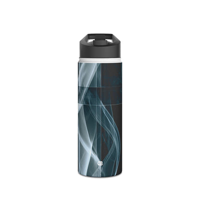 Fractured Smoke · Insulated Water Bottle · Black