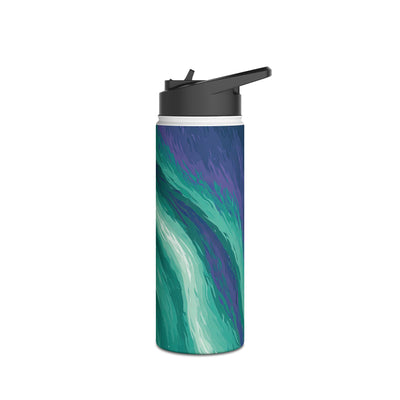 Arctic Aurora Bear · Insulated Water Bottle · Teal